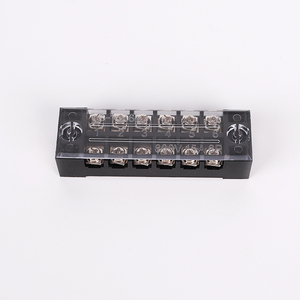 Nhà sản xuất Brass Conductor TB-1506 6P 600V/15A cố định khối thiết bị đầu cuối điện hàng tăng gấp đôi kết nối 1.5mm2 - Product Image 3