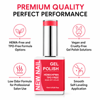 Kit de vernis à ongles UV professionnel pour salon, blanc neige super éclatant, formule végane, écologique et non toxique, en flacon.