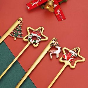 Stainless Steel Christmas Set 430 Pendant Coffee Stirring Spoon Holiday Decoration <b>Box</b> Creative Gift China Zhejiang - Product Image 4