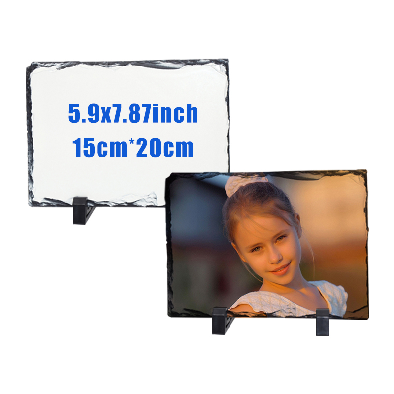 Rectangle blanc vierge avec support
