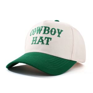 New Summer Cotton Baseball Cap COWBOYHAT Letters Embroidered Baseball <b>Hats</b> - Product Image 5