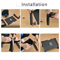 Vente en gros Repose-pieds sous le bureau Tabouret de bureau ergonomique avec massage 6 positions de hauteur réglables