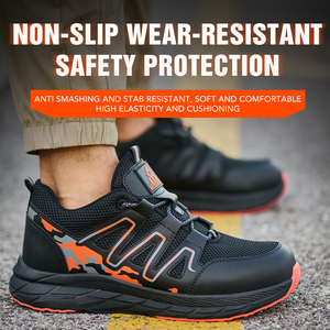 Oem 2025 Trọng lượng nhẹ thép thoáng khí ngón chân unisex khởi động công việc chống đập Jogger mùa đông da lộn vải lông thấp cắt EVA đế ngoài - Product Image 1