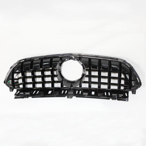 Calandre de pare-choc avant en aluminium, Grille de protection noire pour Benz E63, W213 GT R AMG style 2016, 2017 — 2019, 2020 - Product Image 4