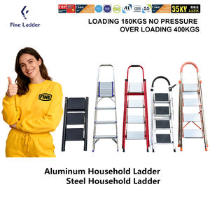 <span class=keywords><strong>Escalera</strong></span> de aluminio y acero de hierro de 6 escalones para trabajo pesado de fábrica de China, plegable Industrial moderna para uso doméstico para escaleras exteriores - Product Image 2