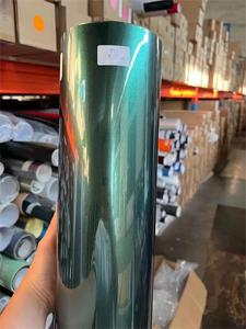 Pet Emerald màu xanh lá cây phù hợp không có keo dư lượng xe Vinly/<span class=keywords><strong>vynil</strong></span> bọc - Product Image 5