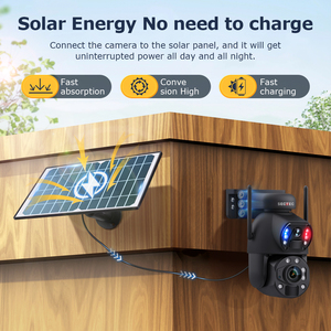 Sectec 6MP 50X Zoom 4G Sim Năng Lượng Mặt Trời Powered Máy Ảnh Ngoài Trời Không Dây PTZ Thông Minh Máy Ảnh Dual View Tự Động Theo Dõi Năng Lượng Mặt Trời Mạng Máy Ảnh - Product Image 5