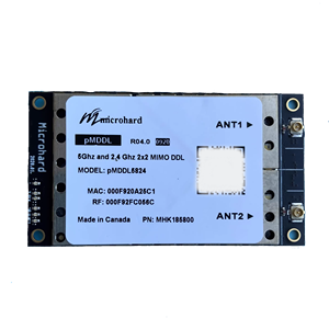 Microhard pMDDL5824-OEM Dual Frequency 5.8GHz e 2.4GHz MIMO(2 x2) collegamento dati digitale MHK185800 - Product Image 2