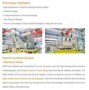 CEEG Set up Voltage <strong>Transformer</strong> <strong>110KV</strong> Rated Voltage on the Side of Vn-110000VPower Oil Immersed Distribution <strong>Transformer</strong> - Product Image 5