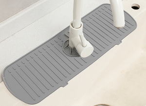 Splash Water Catcher <b>Mat</b> <b>Silicone</b> Faucet <b>Mat</b> Water Draining <b>Mat</b> for Kitchen Faucet 61*14.5cm - Product Image 6