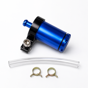 Vente flash - Réservoir de liquide de frein universel en aluminium avec tuyau anti-fuite robuste pour moto - Product Image 2
