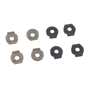 <b>Cable</b> Management Slots Nylon Tail Shaped MLOK M300 M600 Black Sand Color Polygon Bolt Inserting Type 6 Pack - Product Image 4