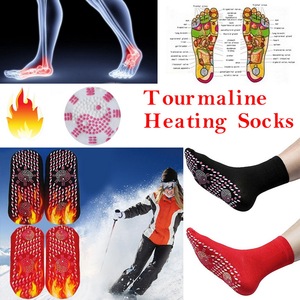 Set de 2 <span class=keywords><strong>chaussettes</strong></span> <span class=keywords><strong>chauffantes</strong></span> en <span class=keywords><strong>Tourmaline</strong></span> pour femmes, chaussons réglables, rétro, anti-dérapantes, pieds chauds ou froids, manches - Product Image 2