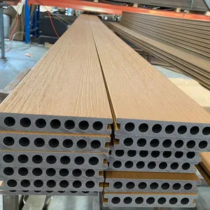 Coowin WPC PE gỗ composite decking WPC Nhà cung cấp 140*23 mét tếch decking trang trí nội thất ngoài trời decking