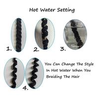 Extensiones de Cabello Africanas Personalizadas de 2X 52 Pulgadas, Resistentes al Calor, Trenzas de Ganchillo Ombre, Cabello Sintético Pre-estirado para Trenzar Fácilmente