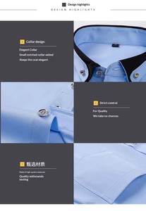 Camisa Elástica <span class=keywords><strong>de</strong></span> Manga Larga con Botones y Cuello en Contraste, Camisa <span class=keywords><strong>de</strong></span> Color Sólido, Corte Ajustado, Tallas M-5XL - Product Image 3