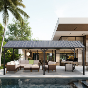 <span class=keywords><strong>Abri</strong></span> moderne 20x12 bon marché extérieur tente de <span class=keywords><strong>garage</strong></span> en métal mobile pliable portable cadre en métal <span class=keywords><strong>abri</strong></span> d'auto pour parking - Product Image 2