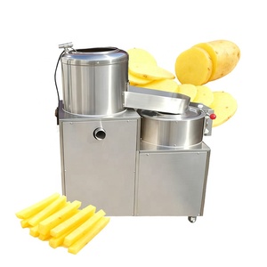 Industrial 400kg/h 600kg/h Automatic <b>Potato</b> Chips Cutter French Fry <b>Potato</b> Washing Peeling and Cutting Machine - Product Image 3