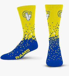 Calcetines Deportivos con Estampado del Equipo de Fútbol Americano Los Angeles Rams para Hombre y <span class=keywords><strong>Mujer</strong></span>, Cómodos, Elásticos y Transpirables - Product Image 1