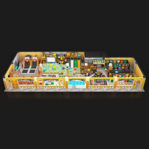 Nouveau modèle d'équipement de jeu pour enfants sur le thème du Rubik's Cube, château, aire de jeux en forêt, aire de jeux intérieure pour enfants avec trampoline - Product Image 3