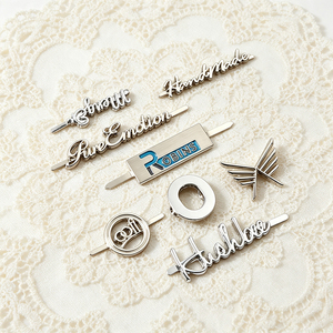 custom metal name tag embossed logo metal <b>label</b> engraved logo metal plate for luggage bag <b>suitcase</b> furniture - Product Image 4