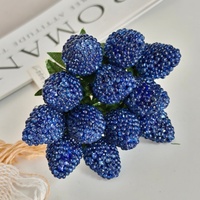 Hoogwaardige kunstmatige blauwe bessen fruitdecoratie voor Pasen, Thanksgiving, Kerstmis - milieuvriendelijk plastic