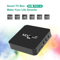 El Más Barato y Popular MX Pro 4G 32G Rock Chip RK3229 Smart 4K Android 11 TV Box Set-Top Box