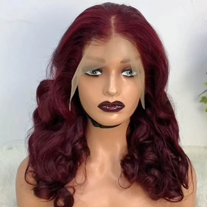 Peluca con malla frontal de cabello humano brasileño al por mayor, peluca de encaje de cabello virgen de onda suelta para mujeres negras, peluca de encaje prearrancado con cabello de bebé - Product Image 3