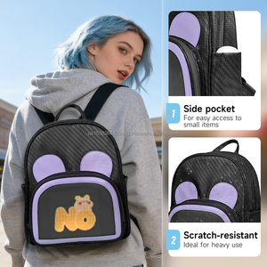 Sac à dos LED pixel mignon et amusant, étanche pour l'extérieur, sac à dos étudiant avec écran Bluetooth modifiable via APP, multifonctionnel 5V - Product Image 5