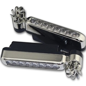 Rüzgar enerjili <span class=keywords><strong>LED</strong></span>/gündüz farları kurulumsuz ön yardımcı araba <span class=keywords><strong>LED</strong></span> gündüz farları dekoratif ızgara ışıkları - Product Image 2
