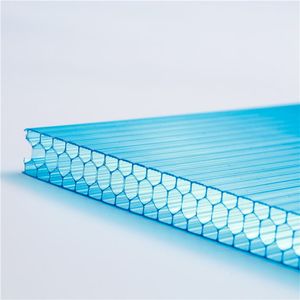 صحائف شمسية حديثة شفافة متينة خارجية Carports سقوف مشط العسل ألواح شمسية PC منقوشة - Product Image 1