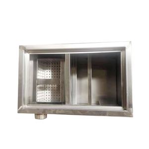 VICTORY personalizado de acero inoxidable 304 SS trampa de grasa Inox separador de aceite y agua equipo de cocina para restaurantes y hoteles - Product Image 1