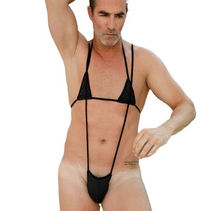 BAOQU A-080 hommes adultes transfrontaliers trois points Bikini amusant Ballet Performance porter costume acier tuyau <span class=keywords><strong>danse</strong></span> Costume étincelant - Product Image 5
