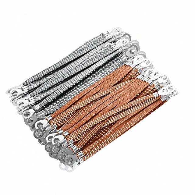 OEM XIANG QIAN Solid Bare Copper Braided Grounding Cable 600V -30C~105C for Building Rebar Electrical Equipment Distribution