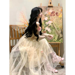 เดรสงานพรอมประดับด้วยลูกปัดคริสตัลผ้าโปร่งสำหรับ SWS958ชุดราตรีแบบเป็นทางการแบบมีสายรัดสปาเก็ตตี้ - Product Image 2