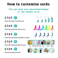 Chaussettes de sport en coton pour hommes avec logo brodé personnalisé L&J, chaussettes de compression pour la course à pied, le tennis, athlétiques, chaussettes à la cheville, OEM personnalisées