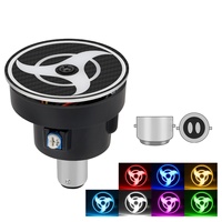 Ampoule LED arrière clignotante DC12V, nouvelle ampoule de frein rotative pour motos, inspirée du Sharingan - Accessoire lumineux pour voiture