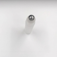 Flacons roll-on transparents ambrés de 10 ml (1/3 oz) pour crème contour des yeux et parfum, avec bille roulante
