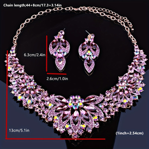 Set di 2 Collane con Fiori di Cristallo Esagerati, Decorazione Gioiello, Idea Regalo per un Amico o per Te - Product Image 6