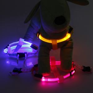 SinSky 光る LED ライト付き 安全 ペット 犬用 ハーネス リード 点滅 発光式 ドッグセーフティーハーネス - Product Image 3
