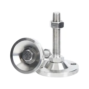 Strong Load Heavy Duty Stainless Steel Industrial Machine Furniture Leveling Foot Leg Adjustable Feet M20 With 100-dia Base