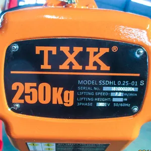 Txk 0.25 Ton Elektrische Handhendel Takel, Kraan Takel, Handmatige Kettingtakel