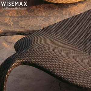 WISEMAX FURNITURE <span class=keywords><strong>Chaise</strong></span> longue d'extérieur moderne en aluminium en forme de feuille, <span class=keywords><strong>chaise</strong></span> longue de <span class=keywords><strong>piscine</strong></span> en rotin tressé <span class=keywords><strong>pour</strong></span> la vente - Product Image 6