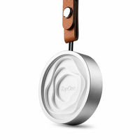 TopOne Diffuseur Aromathérapie Auto Aluminium Évaporation Naturelle Anti-Odeurs Noyau Vague 3D Métallique