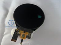 Layar LCD Sentuh Bundar 3.4 Inci DENGAN Papan Layar LCD Bulat Panel Sentuh Layar Sentuh Kapasitif
