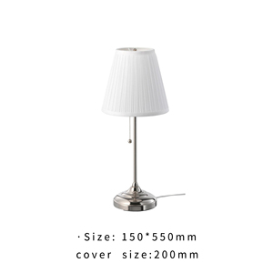 E27 <strong>Cloth</strong> Lampshade, Metal Base Dining <strong>Table</strong> Light for Dinner Room/hotel - Product Image 4