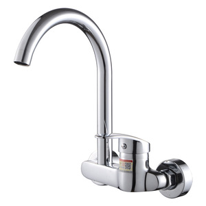 Kitchen Faucet Single <b>Handle</b> Wall Mounted 360 Degree Rotate For Sink Washbasin - Product Image 3