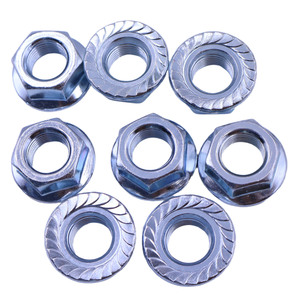 Écrous à bride en acier au carbone haute résistance de grade 8, filetage fin M16*1.5, paquet de 100 pièces pour générateurs à essence, fonction anti-desserrage - Product Image 5