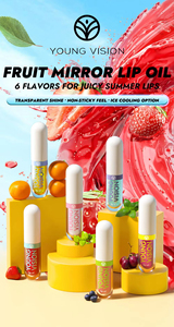 Proveedor Oro YOUNG VISION Aceite Labial Vegano Frutal Colorido de Verano, 6 Brillos Labiales Líquidos Minerales <span class=keywords><strong>en</strong></span> Colores Divertidos para Labios - Product Image 6