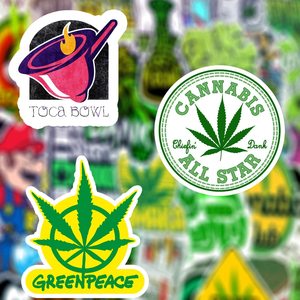 สติกเกอร์ตกแต่งรูปการ์ตูนโรงงานสีเขียว INS สติกเกอร์ตกแต่งแล็ปท็อป iPad สติกเกอร์กันน้ำ - Product Image 3